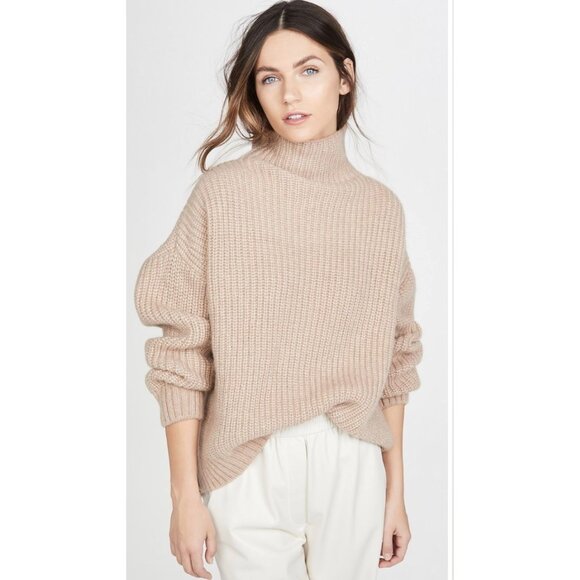 Anine Bing Sydney Sweater in Camel - Size L - Picture 2 of 9